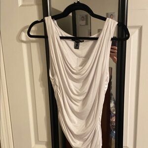 Forever 21 White Sleeveless Top